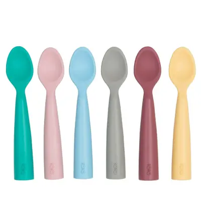 OiOi Nam Nam Mama Kaşığı 2li Mineral Blue - Powder Grey - 5