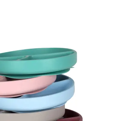 OiOi Porsiyon Vakumlu Mama Tabağı Aqua Green - 5