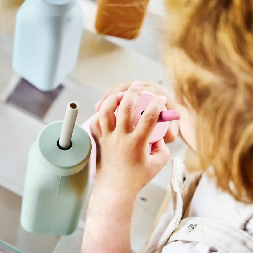 OiOi Porsiyon Vakumlu Mama Tabağı Bubble Beige - 4