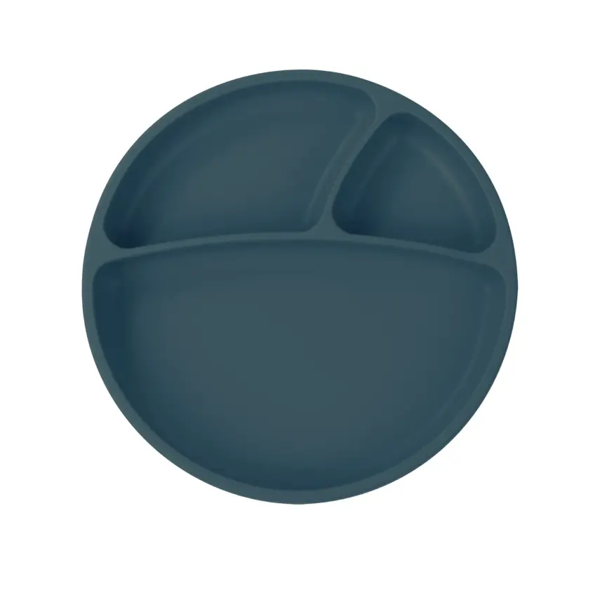 OiOi Porsiyon Vakumlu Mama Tabağı Deep Blue - 1