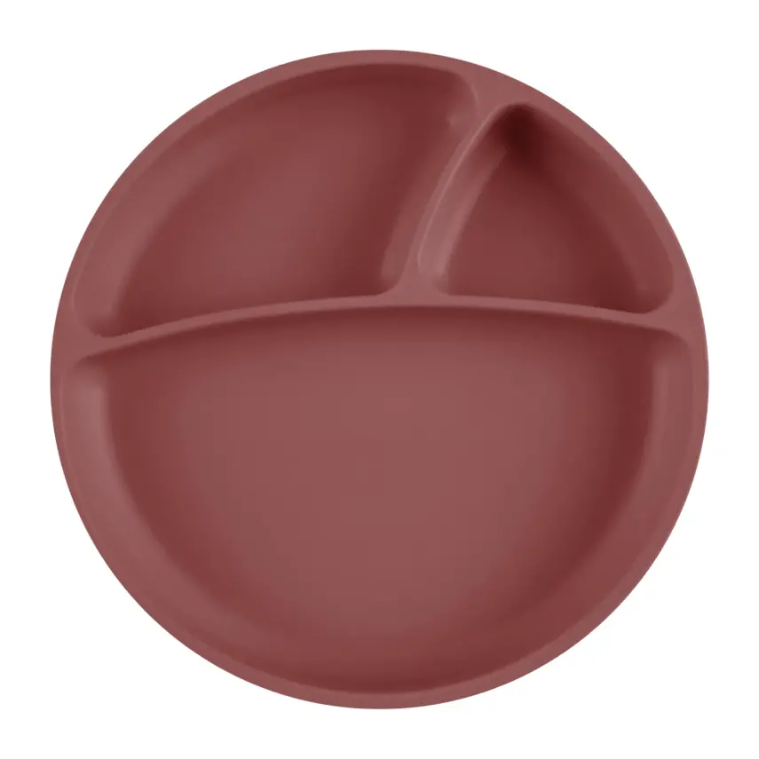 OiOi Porsiyon Vakumlu Mama Tabağı Velvet Rose - 1