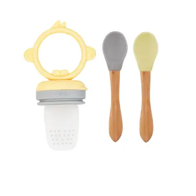 Oioi Püre Meyve Ve Sebze Alıştırıcı, Mama Kaşığı 2Li Mellow Yellow 