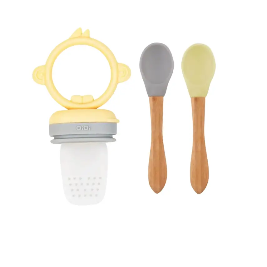 Oioi Püre Meyve Ve Sebze Alıştırıcı, Mama Kaşığı 2Li Mellow Yellow - 1
