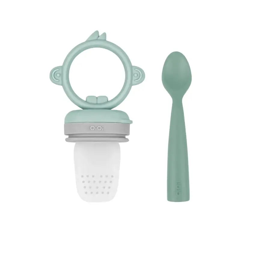 Oioi Püre Meyve Ve Sebze Alıştırıcı, Mama Kaşığı 2li River Green - 1