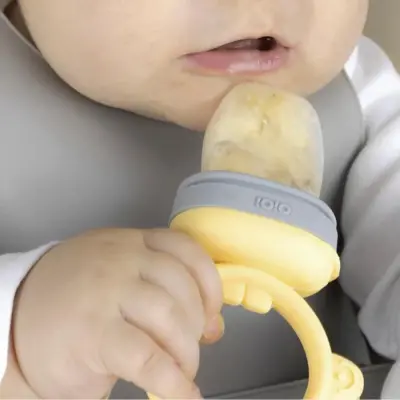 OiOi Püre Meyve Ve Sebze Alıştırıcı Mellow Yellow - Powder Grey - 5