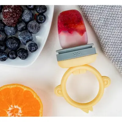 OiOi Püre Meyve Ve Sebze Alıştırıcı Mellow Yellow - Powder Grey - 6