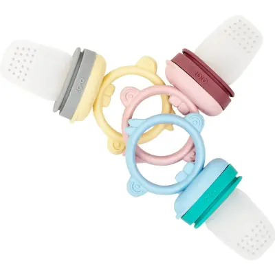 OiOi Puzzle Vakumlu Mama Tabağı + Püre Meyve Ve Sebze Alıştırıcı River Green - Powder Grey - 4