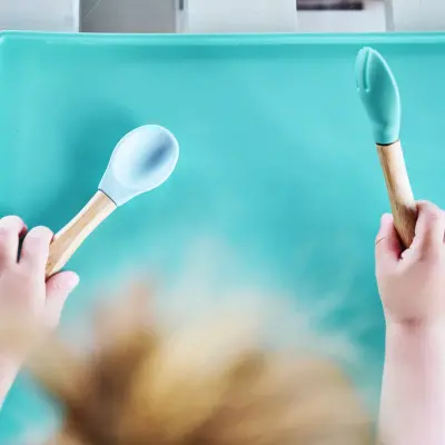 OiOi Silikon Mat Aqua Green - 5