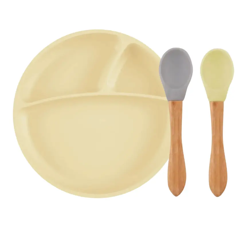 Oioi Tabak Kaşık Çatal Set Mellow Yellow - 1