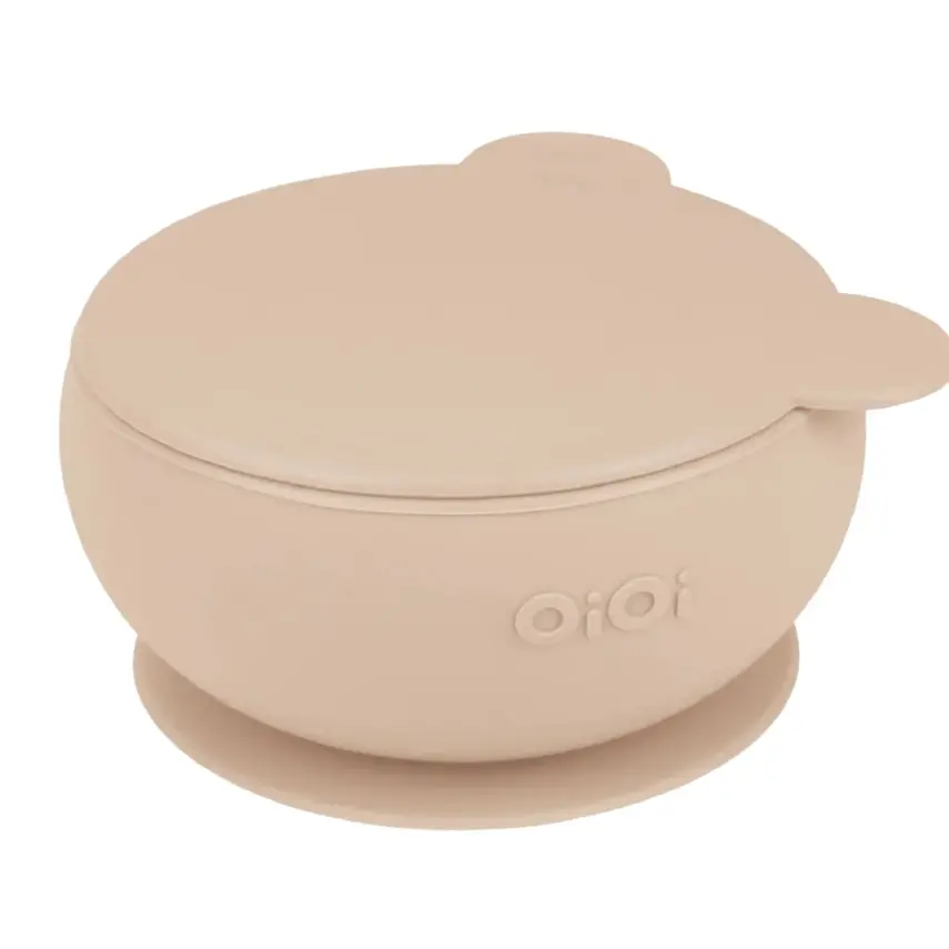 OiOi Vakumlu Mama Kasesi Kapaklı Bubble Beige - 1