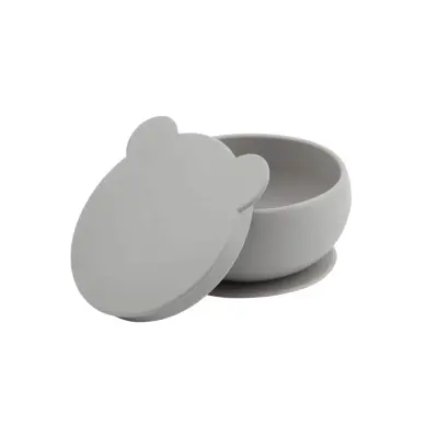 OiOi Vakumlu Mama Kasesi Kapaklı Powder Grey 