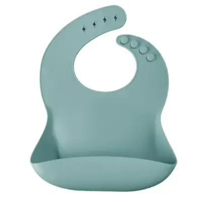 OiOi Yemek Seti Tabak Kaşık Önlük Aqua Green - 5