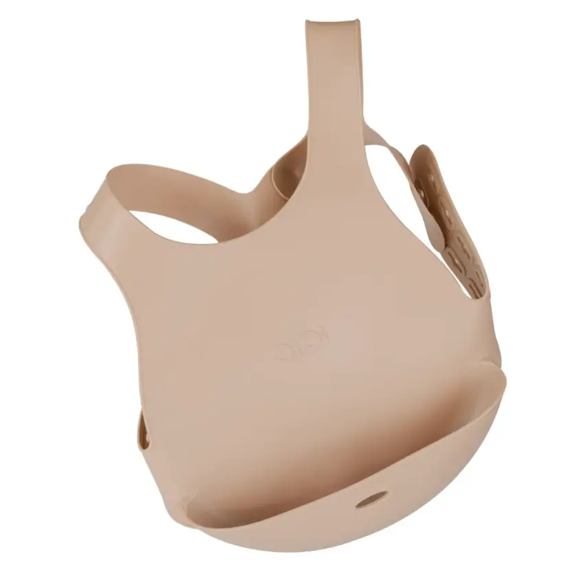 OiOi Yemek Seti Tabak Kaşık Önlük Bubble Beige - 3