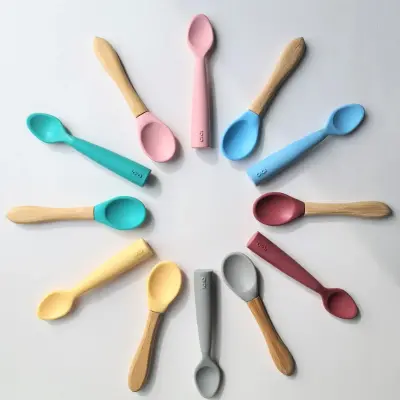 OiOi Yemek Seti Tabak Kaşık Önlük Bubble Beige - 8