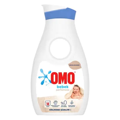 Omo Sıvı Baby Çamaşır Deterjanı Parfümsüz 18 Yıkama 900 ml - 3