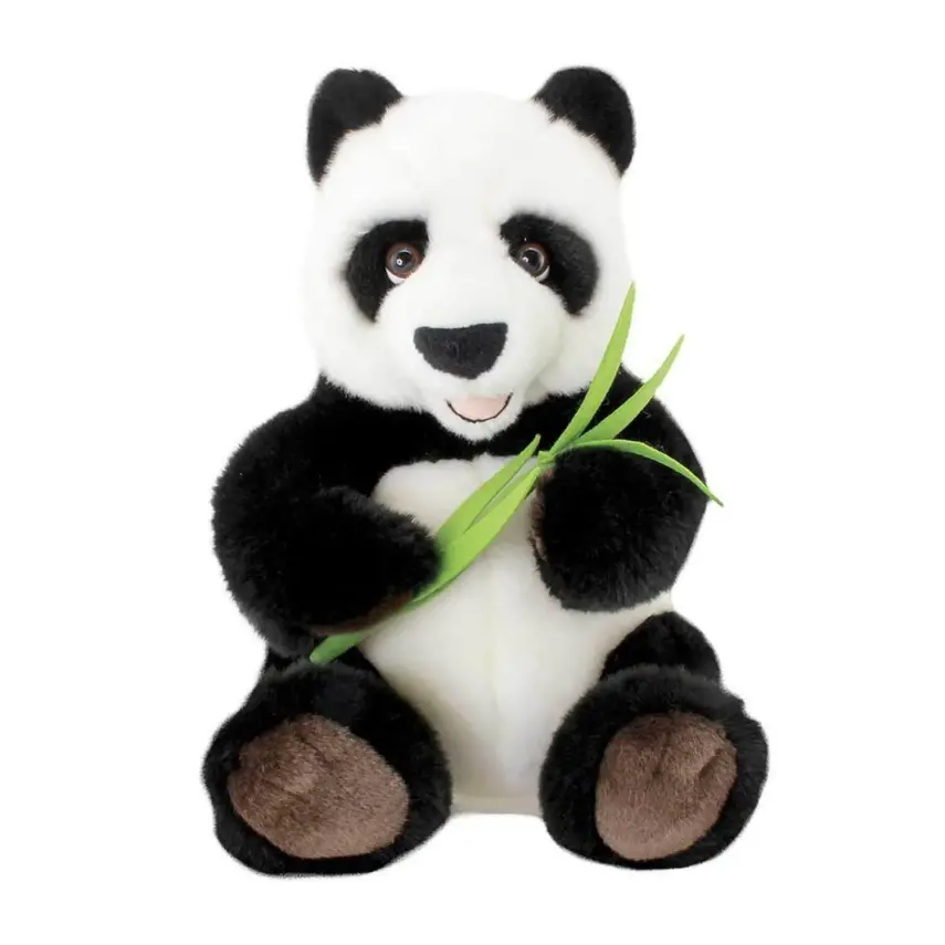 Oturan Bambulu Panda Peluş 30 Cm - 1