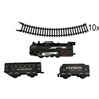 Oyuncak Tren Seti Siyah 13 Parça (1)