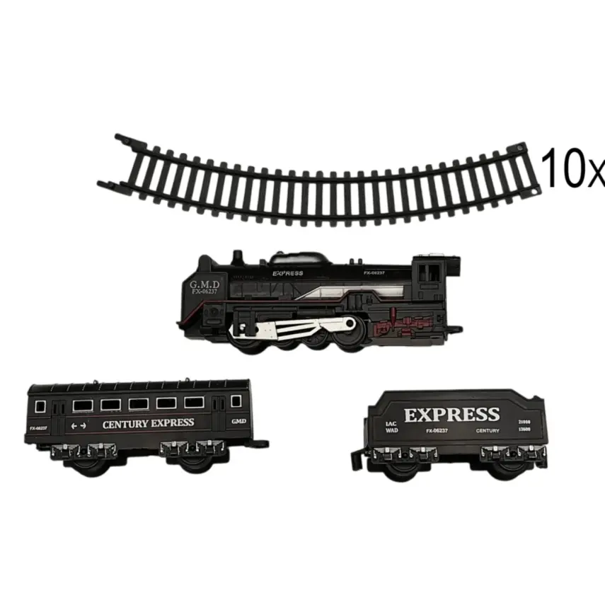 Oyuncak Tren Seti Siyah 13 Parça - 2