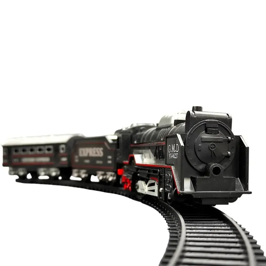 Oyuncak Tren Seti Siyah 13 Parça - 3