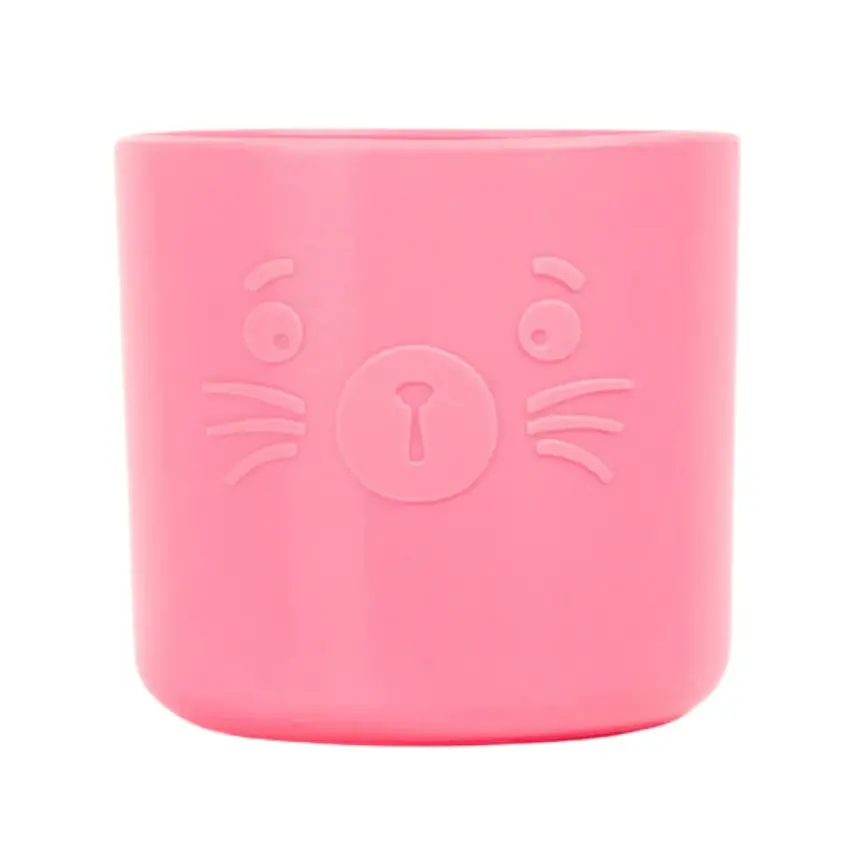 Pandish Bubu Silikon Alıştırma Bardağı Pembe - 1