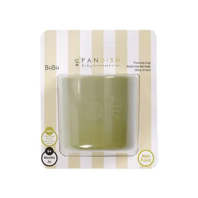 Pandish Bubu Silikon Alıştırma Bardağı Yeşil (1)