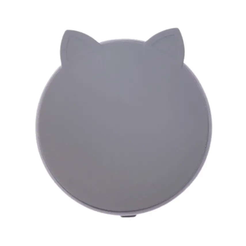 Pandish Kitten Vakum Tabanlı Kapaklı Silikon Kase Gri - 3