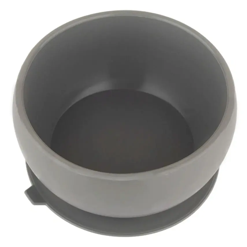 Pandish Kitten Vakum Tabanlı Kapaklı Silikon Kase Gri - 2