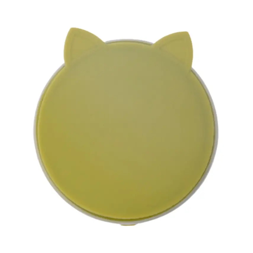 Pandish Kitten Vakum Tabanlı Kapaklı Silikon Kase Yeşil - 3