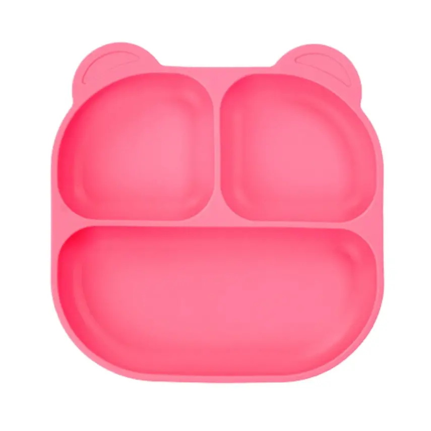 Pandish Mamma Vakum Tabanlı Silikon Mama Tabağı Pembe - 1