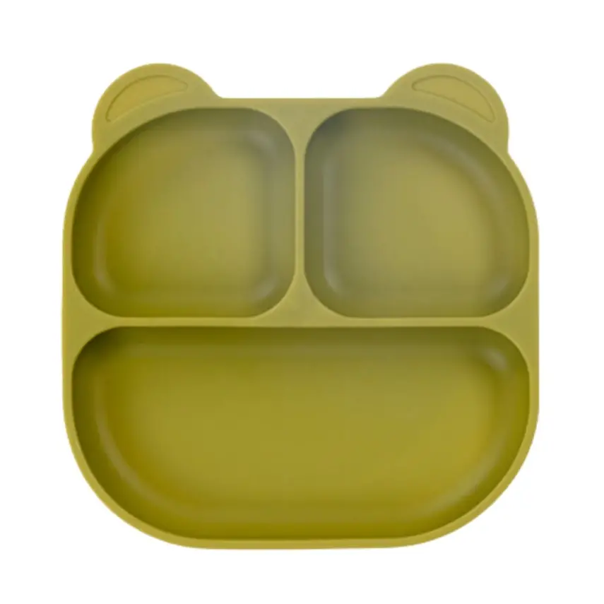 Pandish Mamma Vakum Tabanlı Silikon Mama Tabağı Yeşil - 1