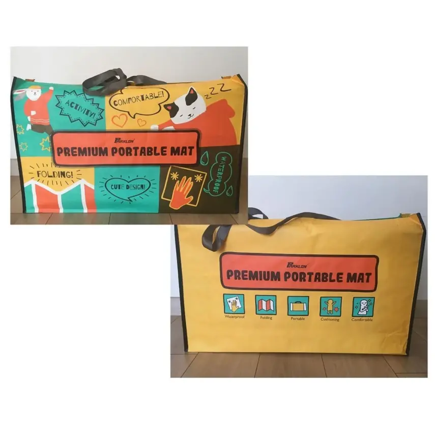 Parklon Mutlu Hayvanlar Alfabe Katlanabilir Bebek Oyun Halısı 140x200x1 cm - 5