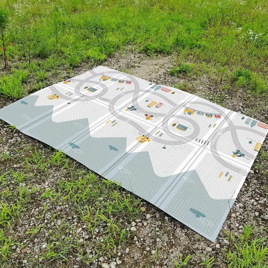Parklon Mutlu Seyehat Katlanabilir Bebek Oyun Halısı 140x200x1 cm - 4