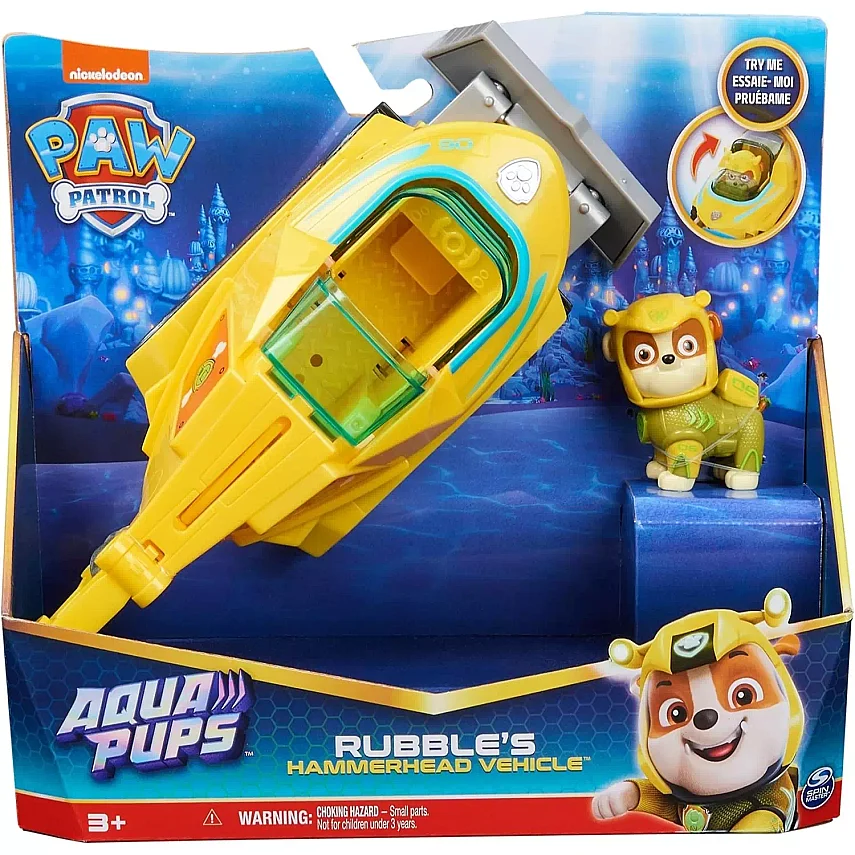Paw Patrol Aqua Pups Rubble Köpek Yavrusu Figürlü - 5
