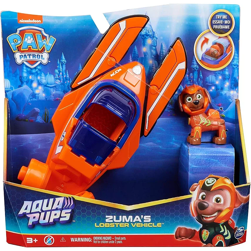 Paw Patrol Aqua Pups Zuma Istakoz Aracını Koleksiyonluk Aksiyon Figürü - 3