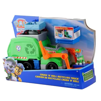 Paw Patrol Rocky Ile Crush N Roll Geri Dönüşüm Kamyonu - 3