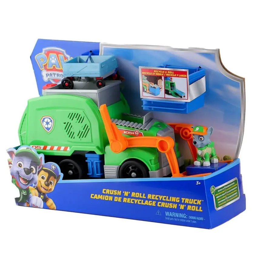 Paw Patrol Rocky Ile Crush N Roll Geri Dönüşüm Kamyonu - 3