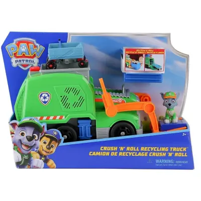Paw Patrol Rocky Ile Crush N Roll Geri Dönüşüm Kamyonu - 4