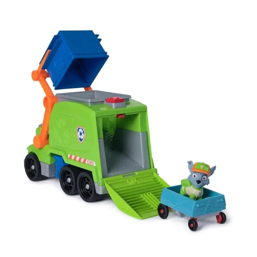 Paw Patrol Rocky Ile Crush N Roll Geri Dönüşüm Kamyonu - 2