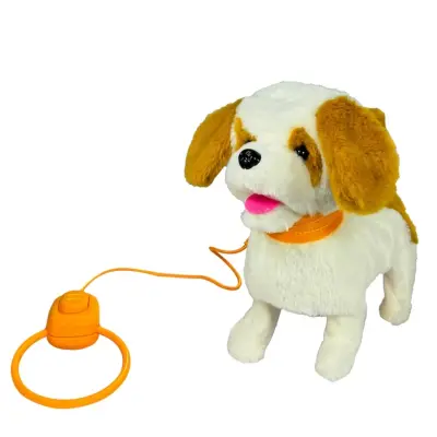 Peluş Tasmalı Yürüyen Köpek - 1