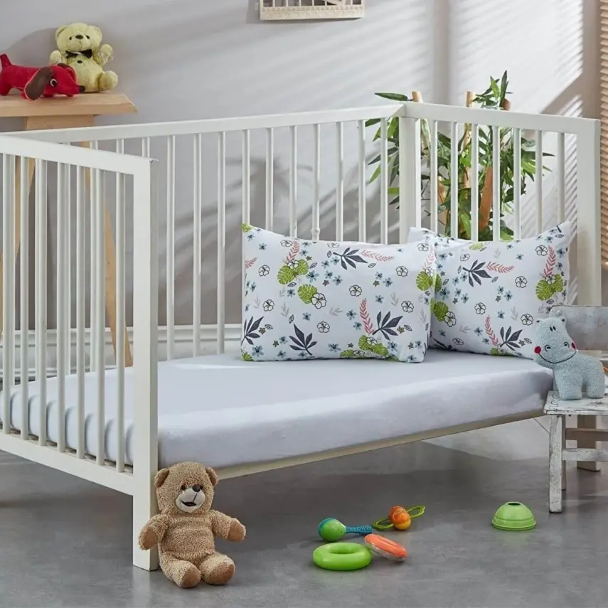 Penye Bebek Çarşaf Ve Yastık Kılıfı Jungle 60*120 - 1
