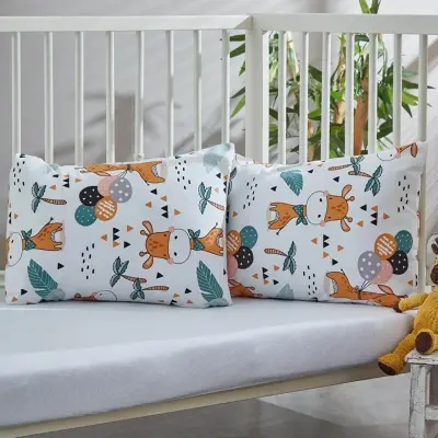 Penye Bebek Çarşaf Ve Yastık Kılıfı Savana 60*120 (1)