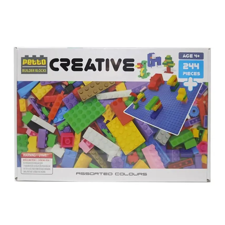Petto Builder Blocks 244 Parça+1 Taban - 1