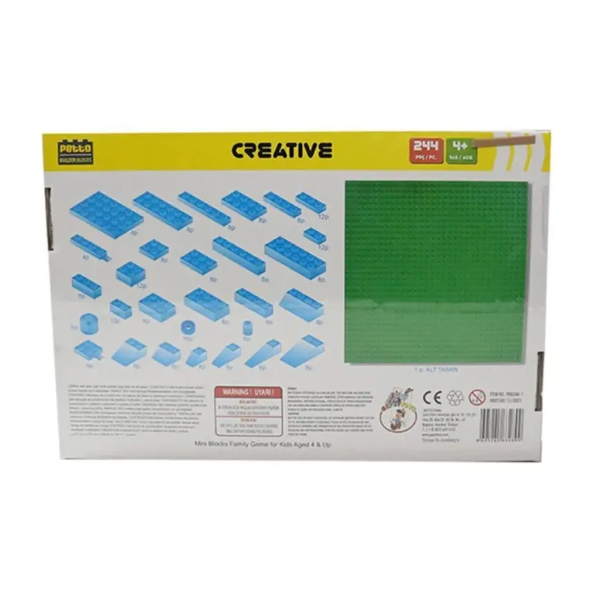 Petto Builder Blocks 244 Parça+1 Taban - 2