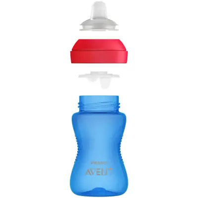 Philips Avent 74SCF802/01 Yumuşak Uçlu Bardak Mavi 300 ml (1)