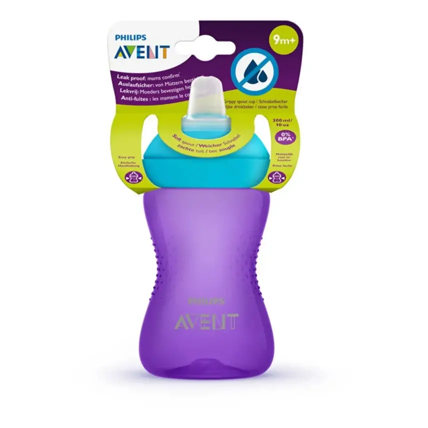 Philips Avent 74SCF802/02 Yumuşak Uçlu Bardak Mor 300 ml - 2