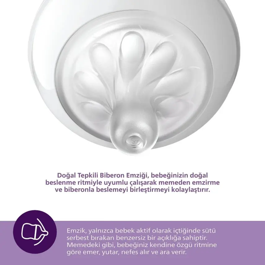 Philips Avent Doğal Tepkili Biberon Emziği 2li 5 Numara 6+ Ay - 15