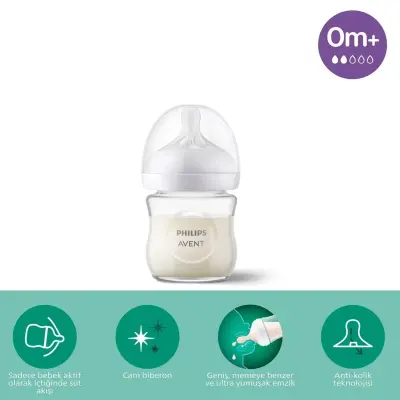 Philips Avent Doğal Tepkili Cam Biberon 120ml 0+ Ay - 25