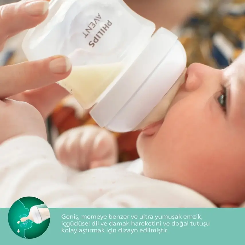Philips Avent Doğal Tepkili Cam Biberon 240ml 1+ Ay - 14
