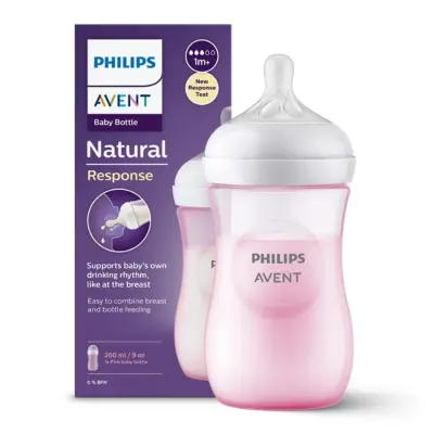Philips Avent Doğal Tepkili PP Biberon 260ml 1+ Ay Pembe - 2