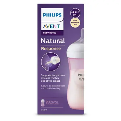 Philips Avent Doğal Tepkili PP Biberon 260ml 1+ Ay Pembe - 34